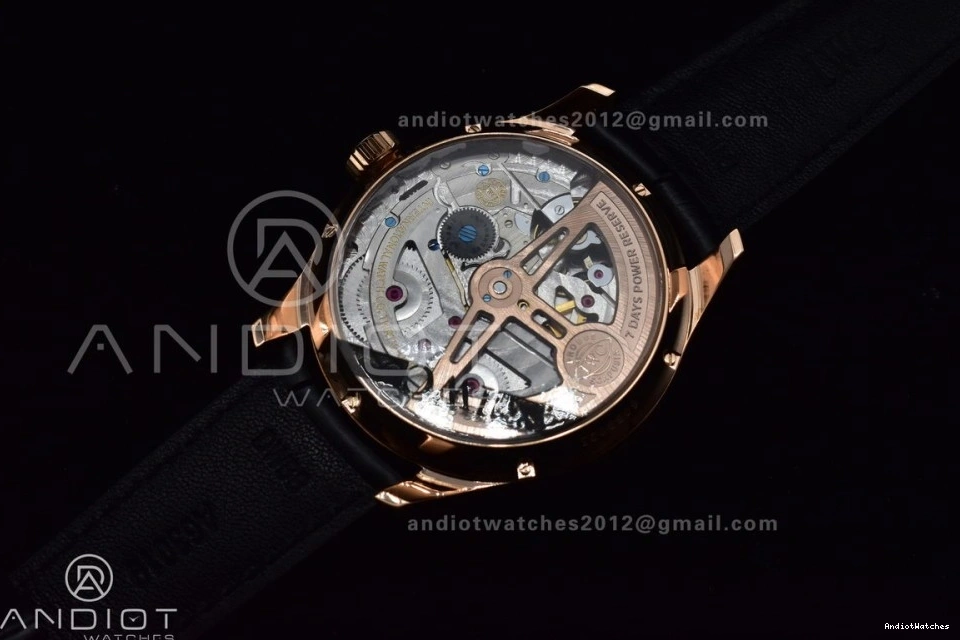 Best Perpetual RG Edition Strap Dial BestValue White Clone Calendar Black on APSF 1:1 Portugieser 1018 5033 A52610 Leather 0427